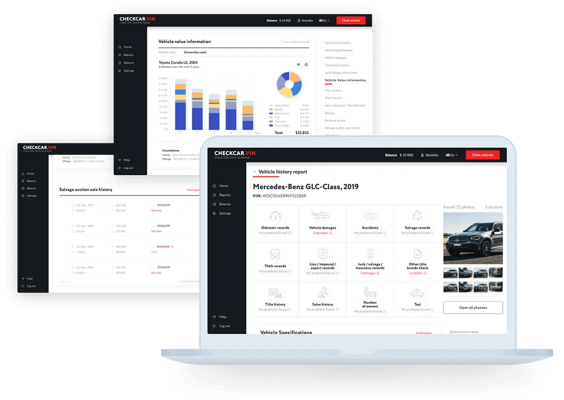 Check a car by VIN code Car history by VIN number checkcar.vin