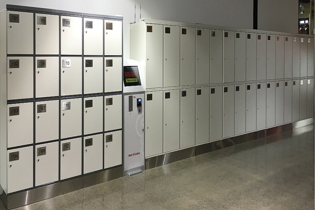 Rent A Locker DFO Brisbane Airport Check Inn Systems