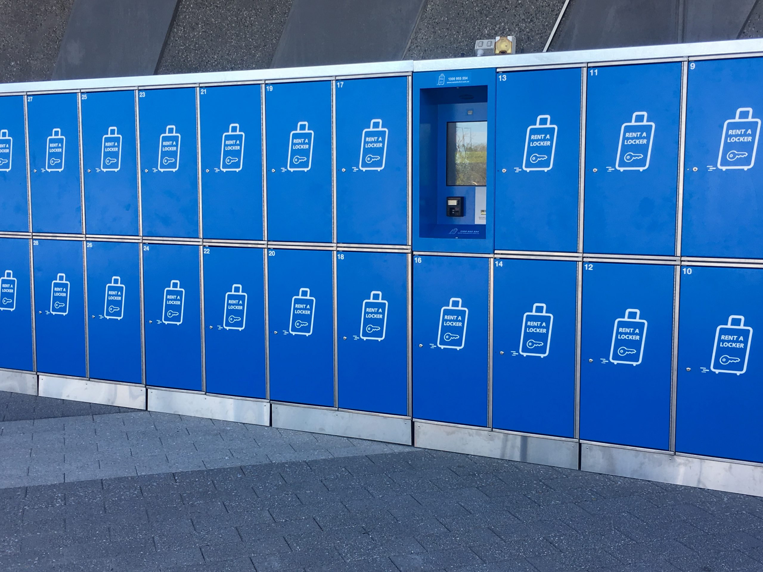 Rent A Locker DFO Perth Airport Check Inn Systems