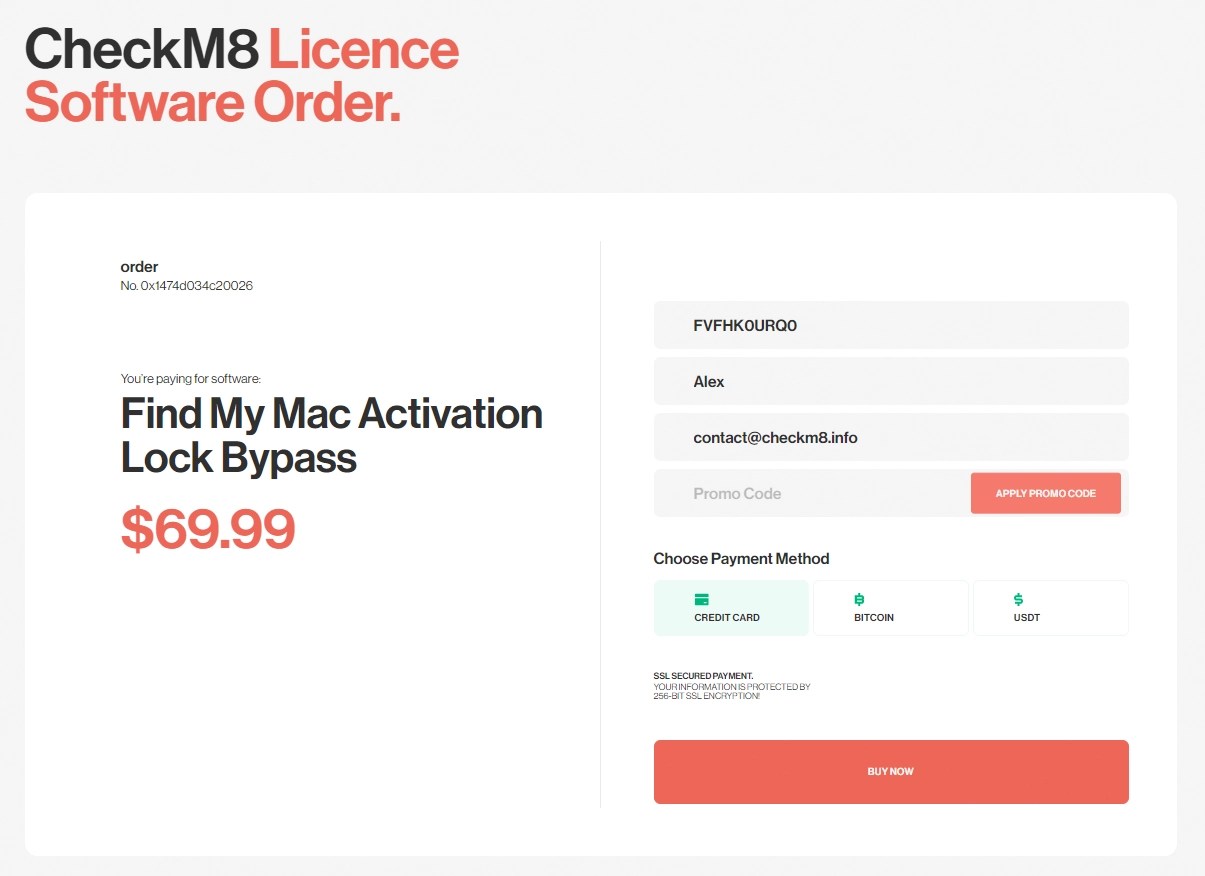 Bypass Activation Lock on Mac CheckM8 Software