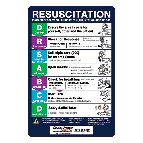 Signs Pool CPR Archives Checkmate Safety