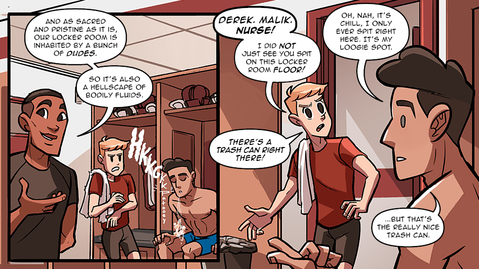 Check, Please! Hockey Shit Locker Room 9