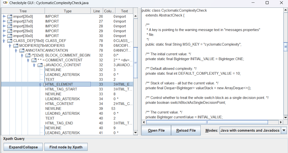 checkstyle Writing Javadoc Checks