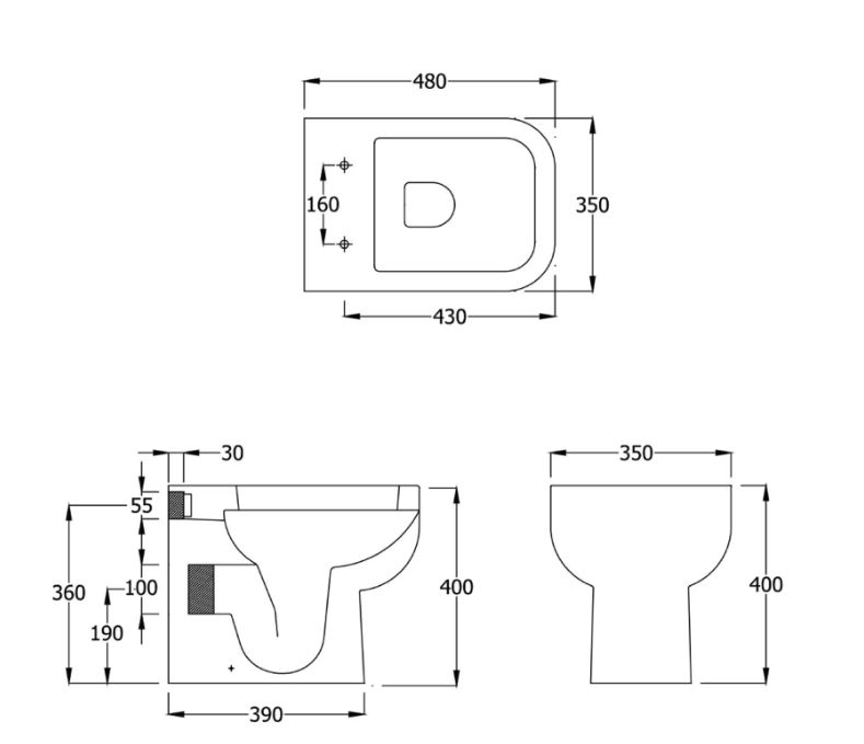 RAK Series 600 Back To Wall Toilet With Soft Close Seat CHEEKY BATHROOMS