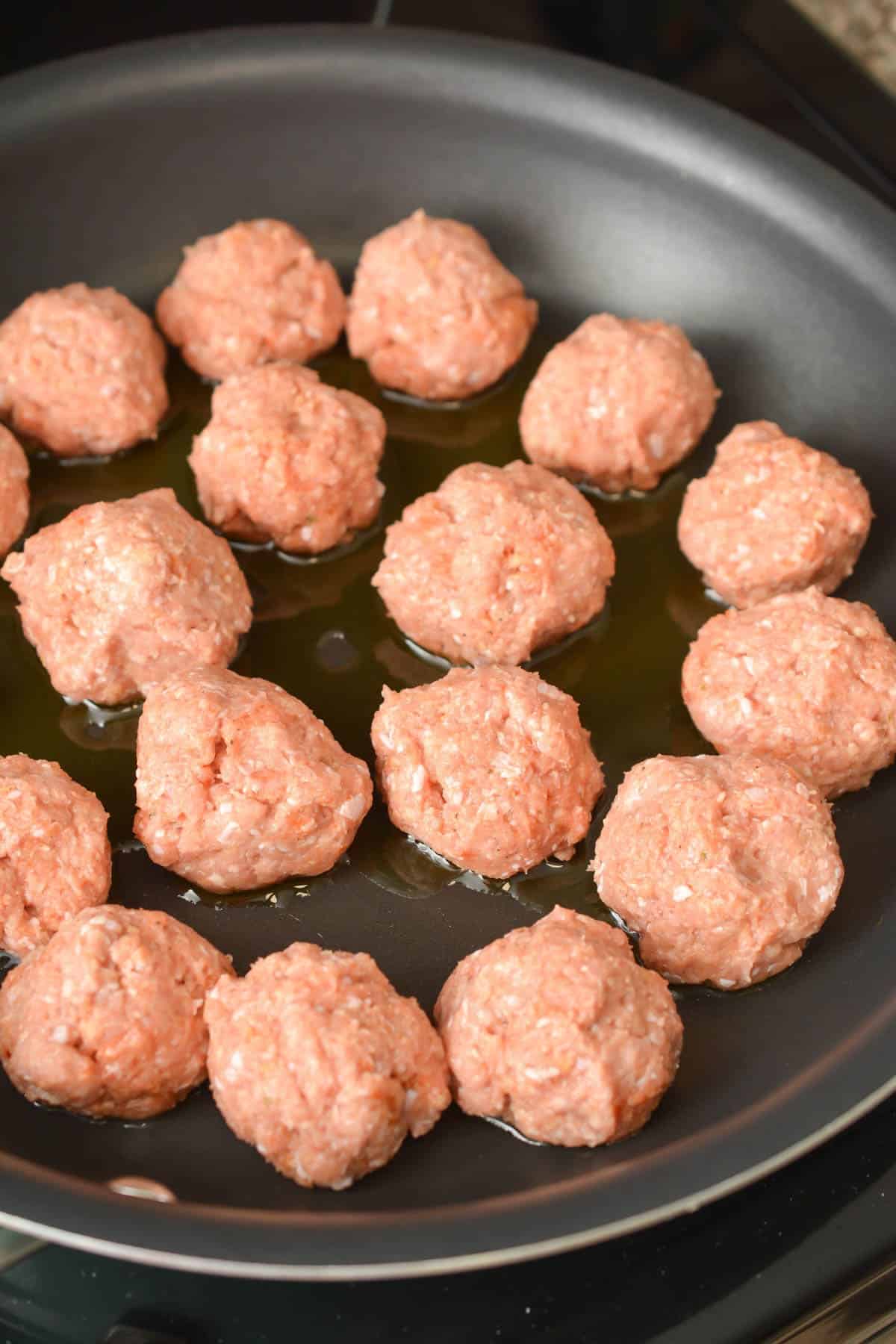 Cheesy Turkey Meatball Skillet CheekyKitchen
