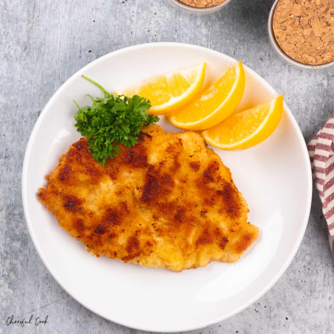 German Chicken Schnitzel Sauce Real Barta