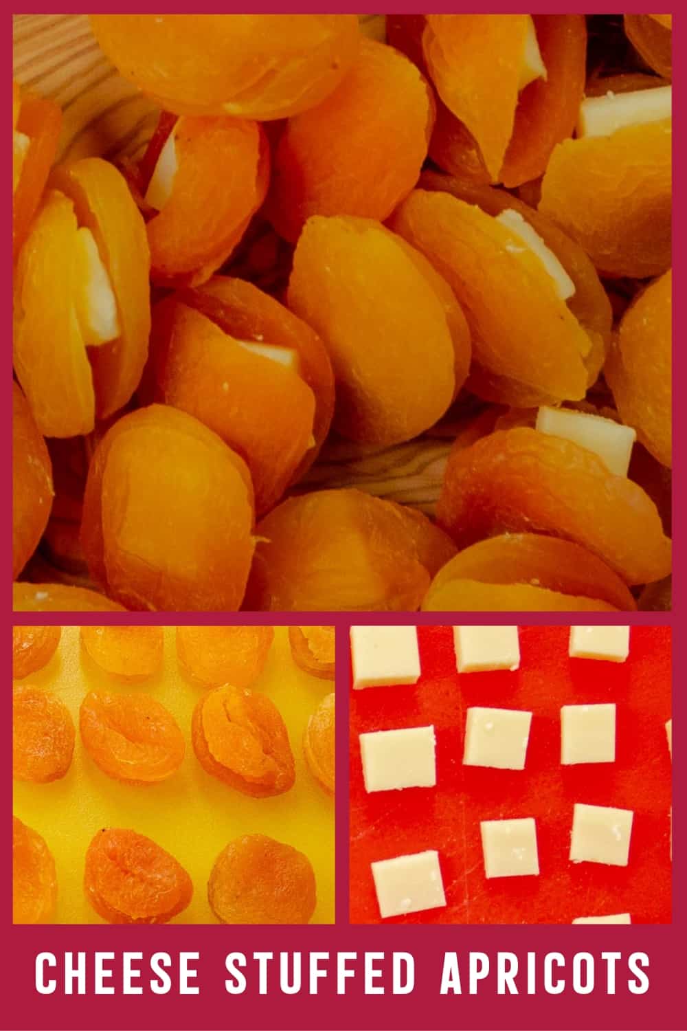 Cheese Stuffed Dried Apricots