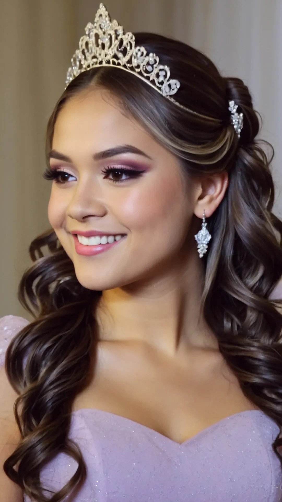 Heir to the Hair 15 Quinceañera Crown Hairstyles to Rule Them All