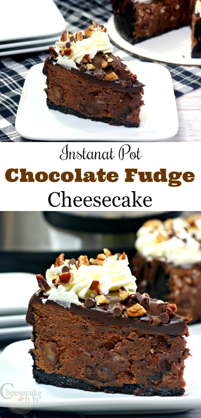 Chocolate Fudge Cheesecake In The Instant Pot Cheesecake It Is!