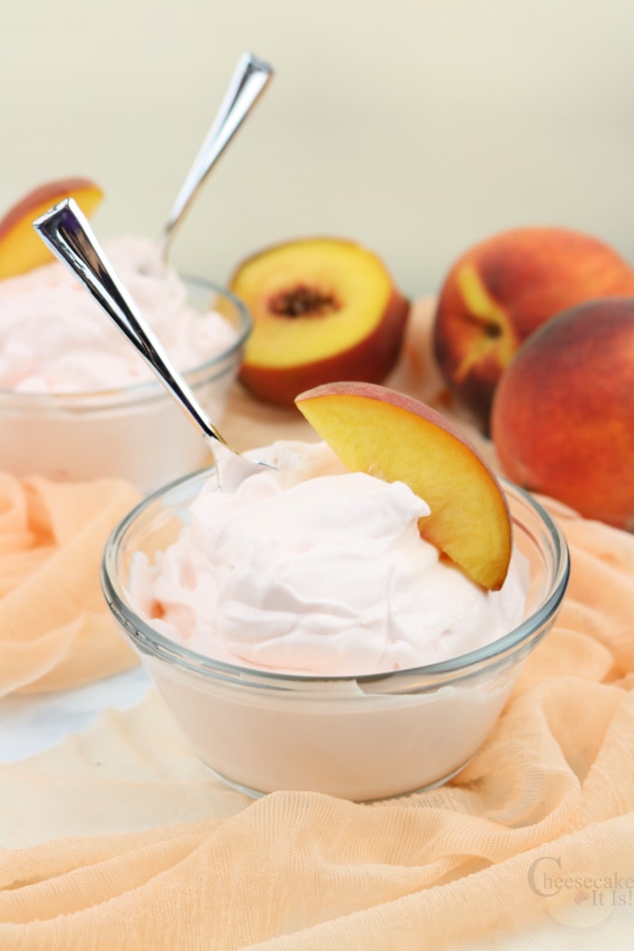 Keto Peach Cheesecake Fluff