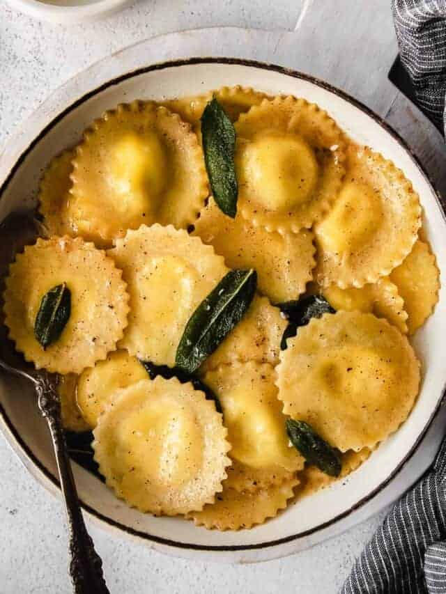 Goat Cheese Ravioli Cheese Knees 🧀