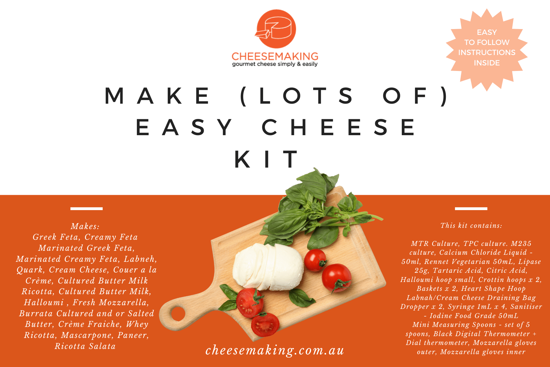 Simple (Easy) Cheesemaking Kit Cheesemaking