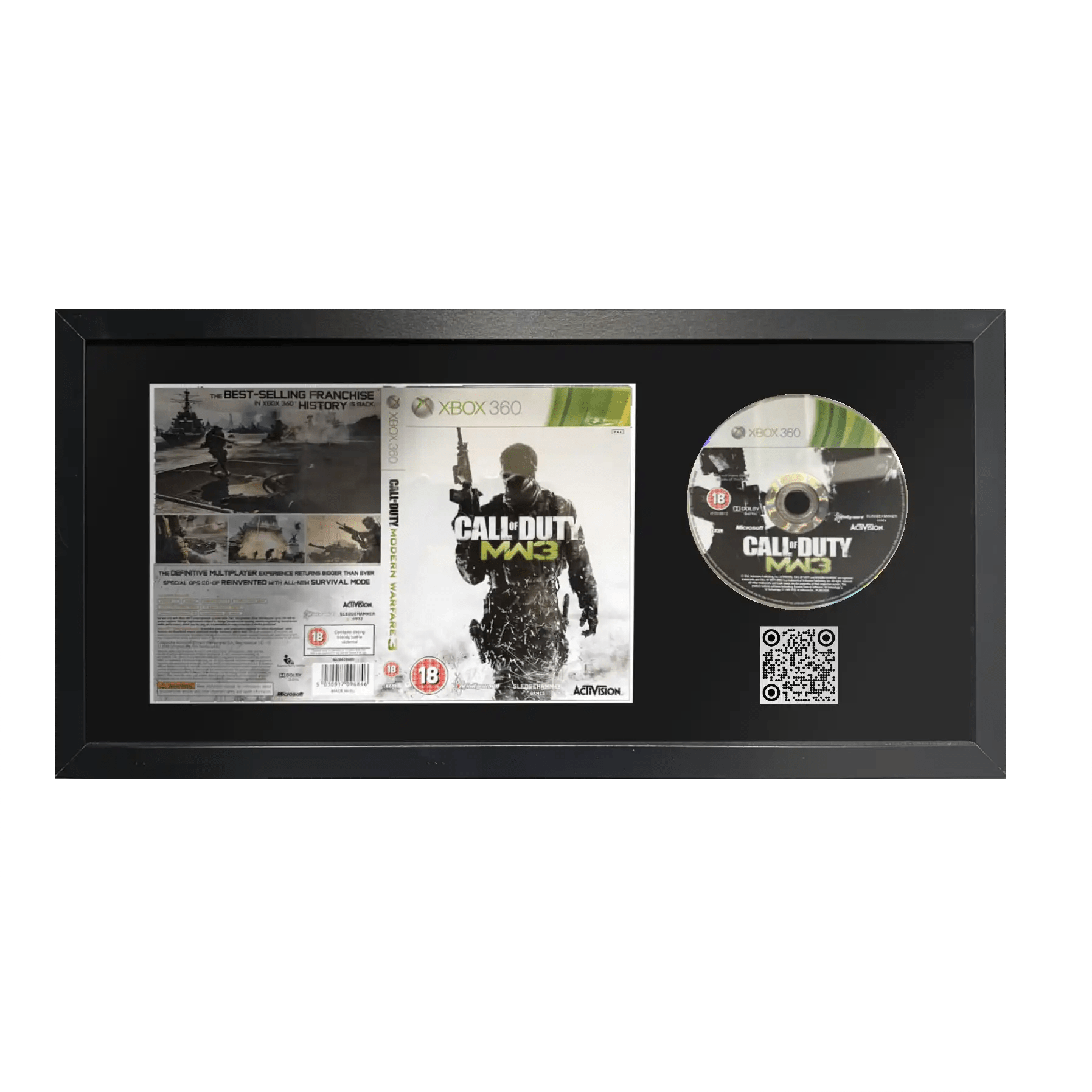 Call of Duty MW3 Framed Game Xbox 360 Framed Game Cheevo