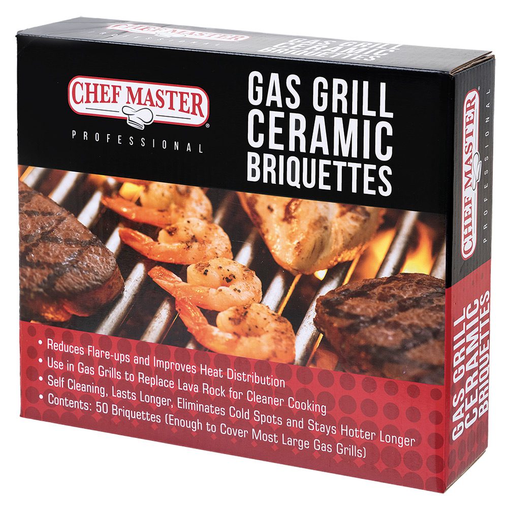 Gas Grill Ceramic Briquettes Chef Master