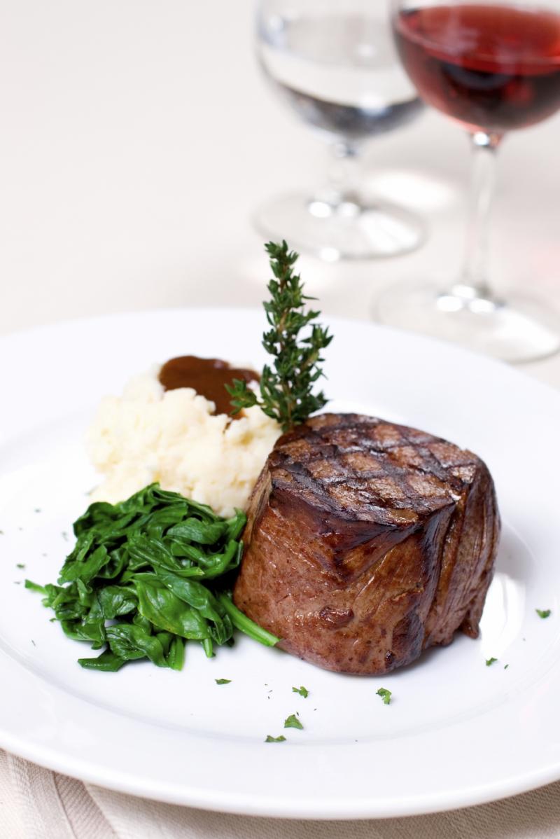 Fish and Veggies Filet Mignon