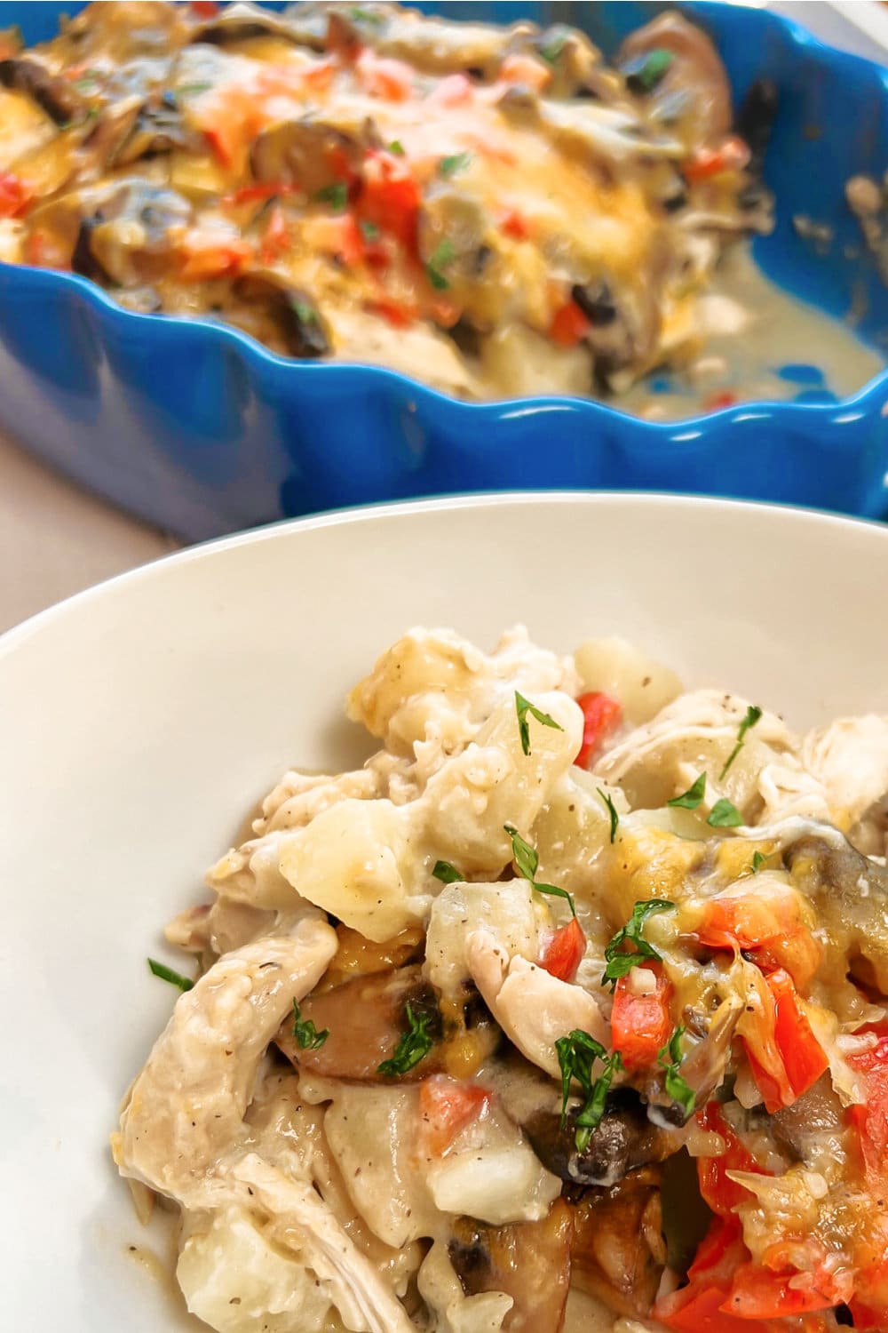 Rotisserie Chicken and Potato Casserole