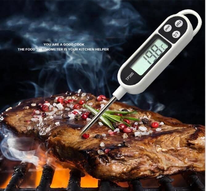 Tp300 Lcd Digital Meat Thermometer Cooking Food Kitchen Probe Water
