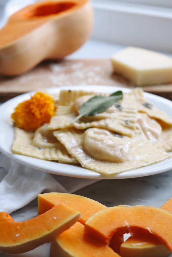 Butternut Squash Ravioli in a Creamy Sage Butter Sauce Chef Bre’s Kitchen