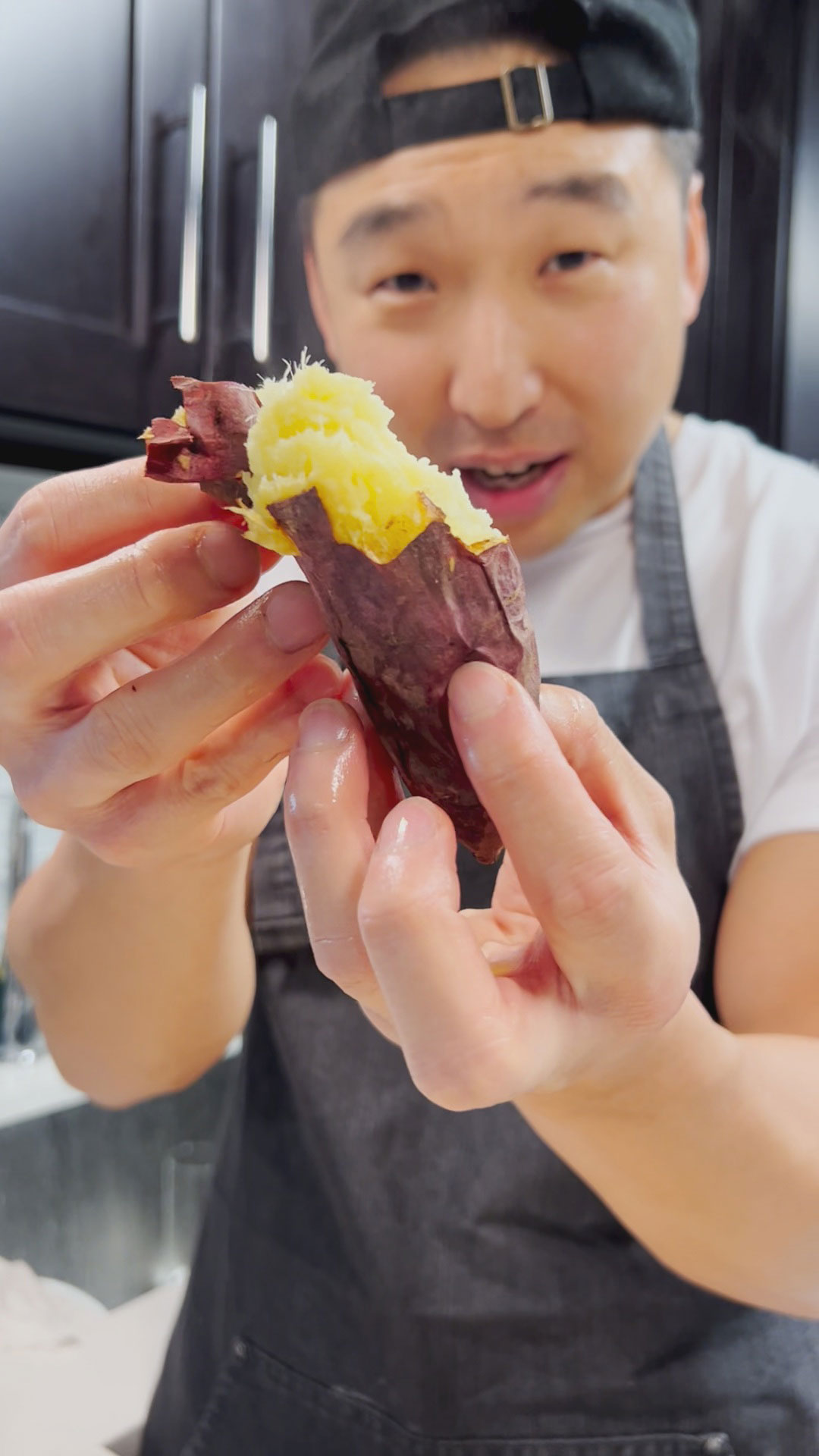 Korean Sweet Potatoes (Gungoguma) Chef Chris Cho