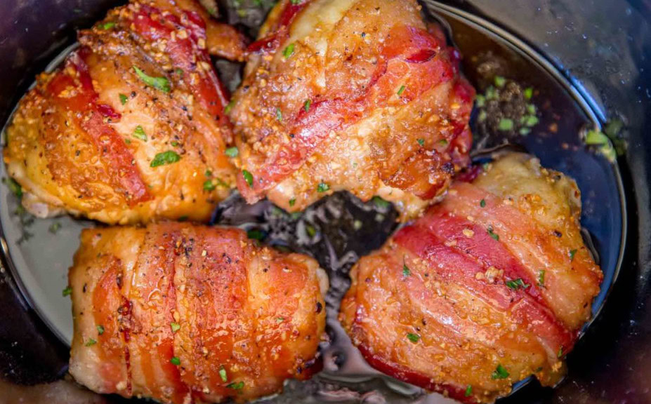 La meilleure recette de poulet au bacon, ail et cassonade