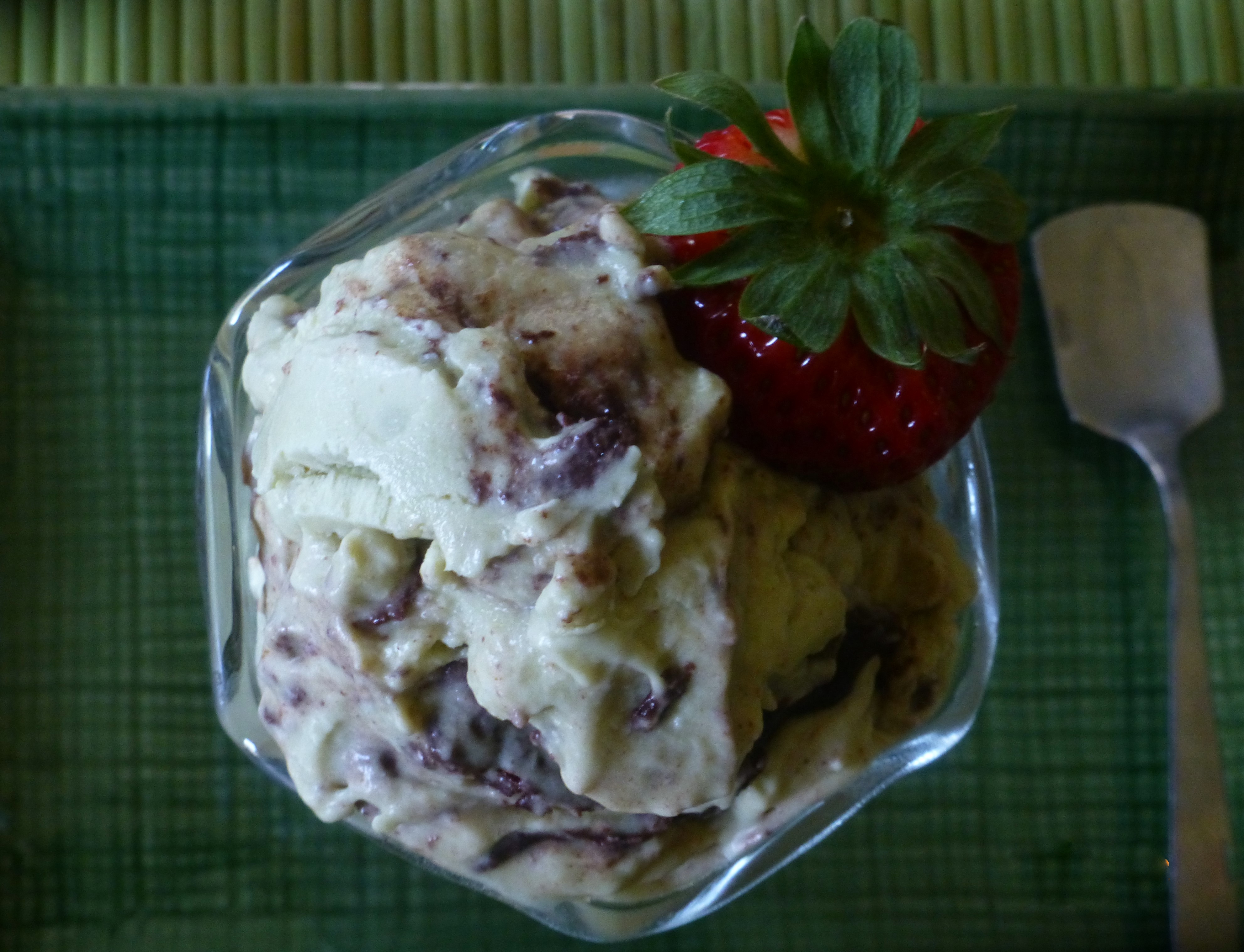 Low GI Mint Chocolate Swirl “Ice Cream” Fit For the Kitchen