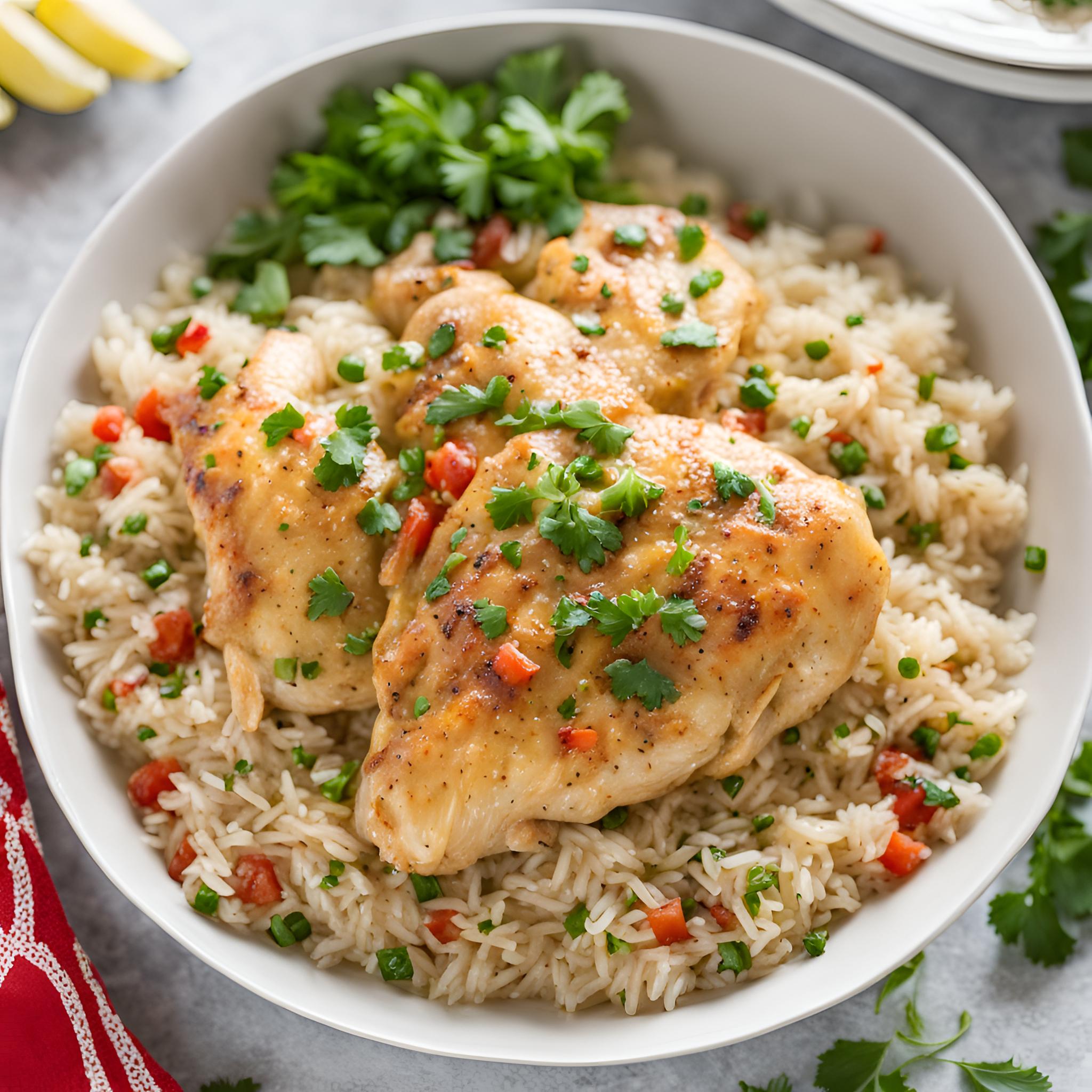 Smothered Chicken and Rice Recipe Cheff Recipes