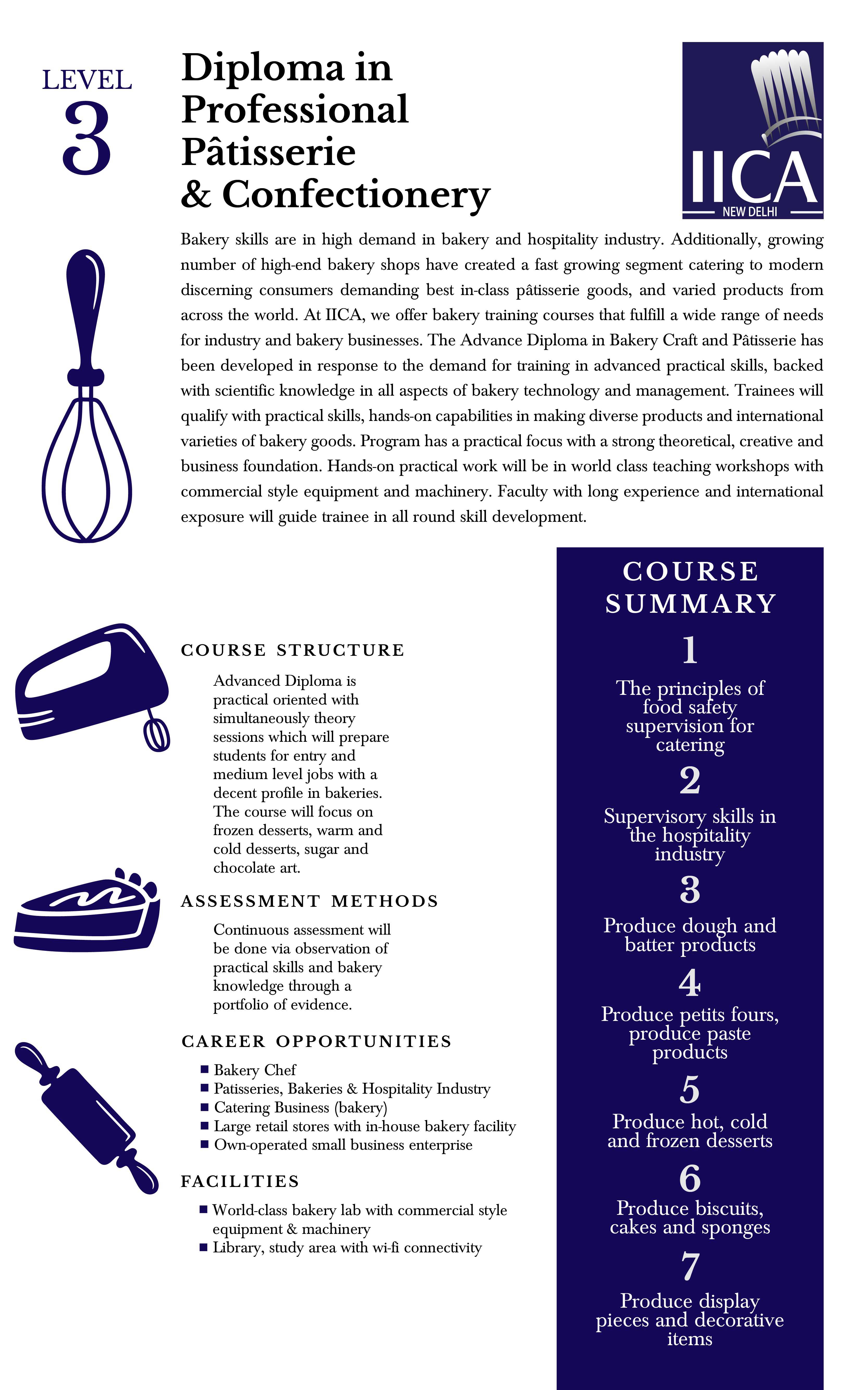 Bakery and Confectionery Courses Professional Bakery Courses in Delhi