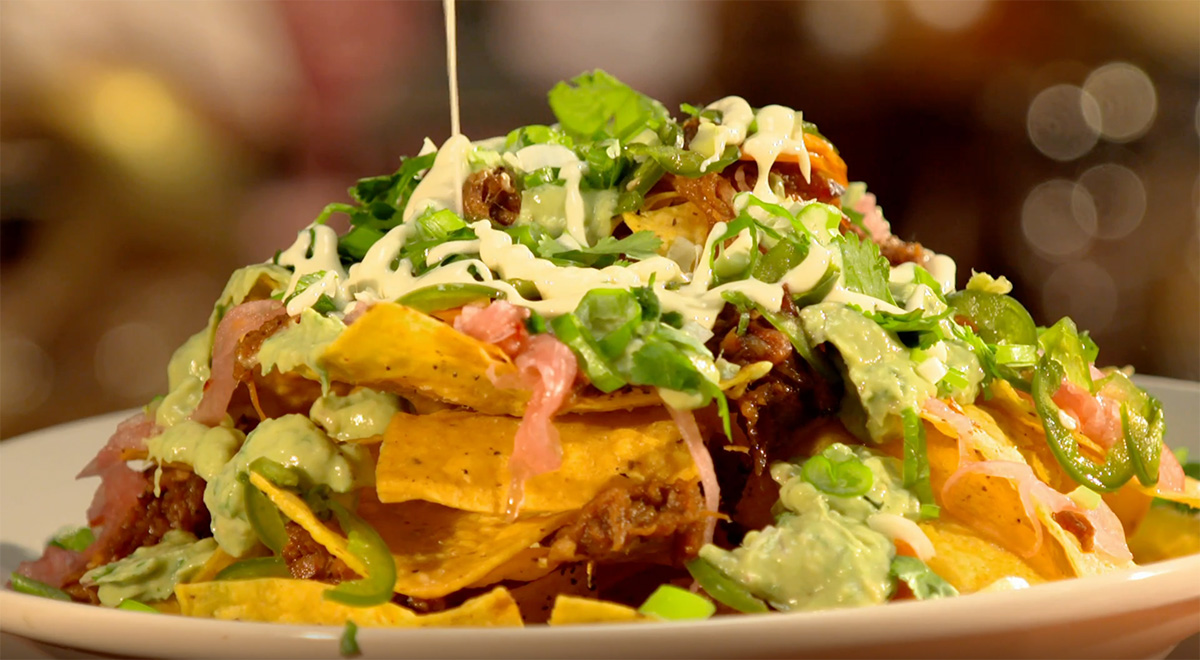 BBQ Pulled Pork Nachos As Seen on Restaurant Impossible Robert Irvine