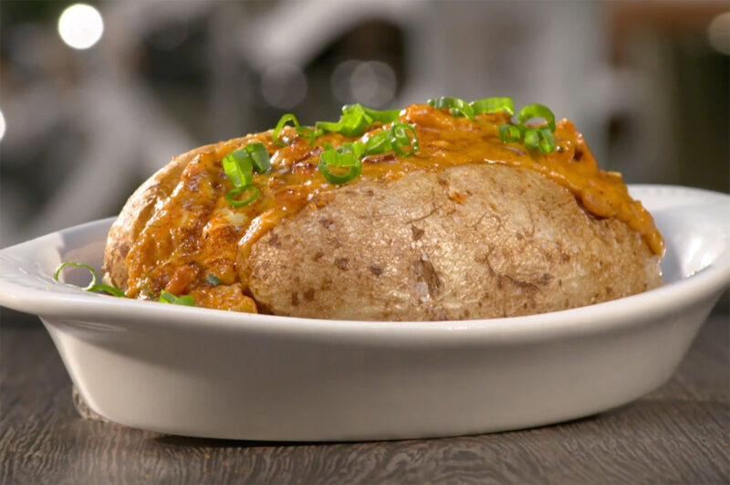 Smothered Baked Potato As Seen on Restaurant Impossible Robert Irvine