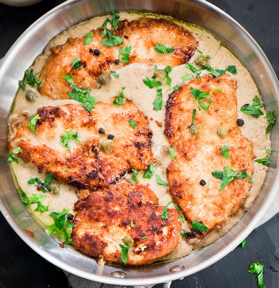 EASY CHICKEN PICCATA IN CREAMY SAUCE Chefjar