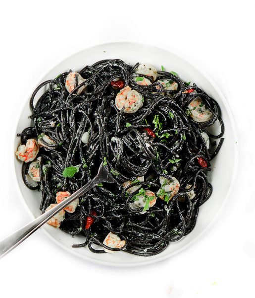 BLACK SPAGHETTI ( SQUID INK PASTA) Chefjar