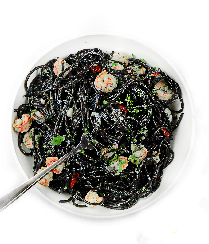 BLACK SPAGHETTI ( SQUID INK PASTA) Chefjar