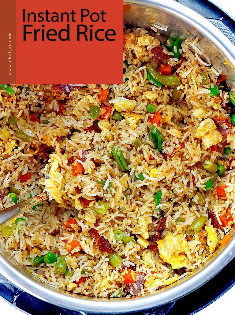Instant Pot Fried Rice with Frozen Veggies Chefjar