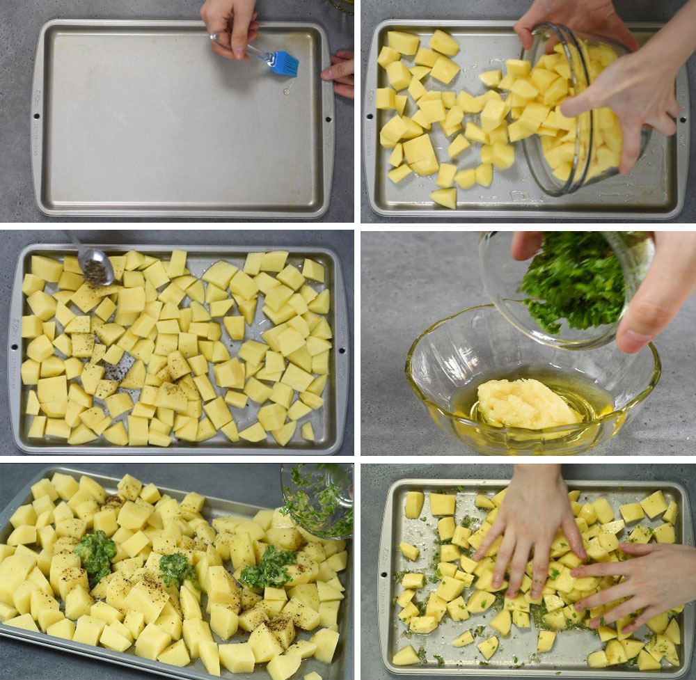 CRISPY GARLIC ROASTED POTATOES Chefjar