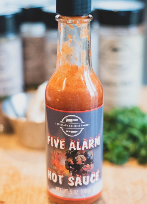 J Mitchelll’s Five Alarm J Mitchell's Spices & Sauces