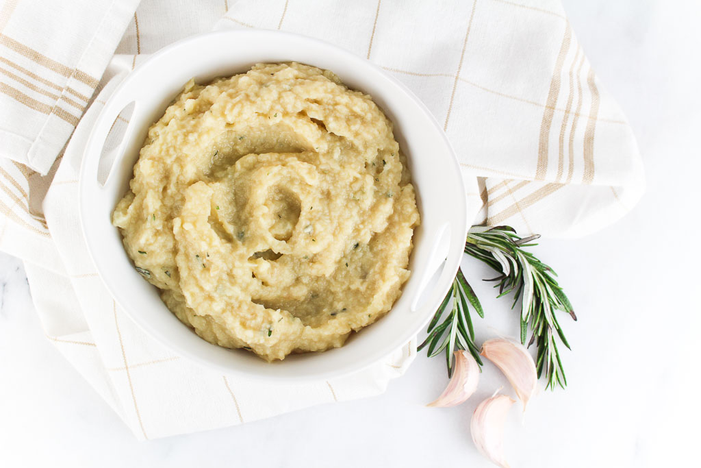 Roasted Garlic Cauliflower Mashed Potatoes Chef Julie Lopez, RD