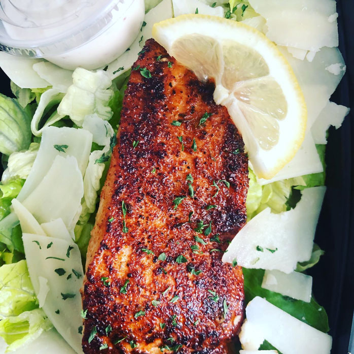 Salmon Caesar Salad Chef Kita's Kitchen