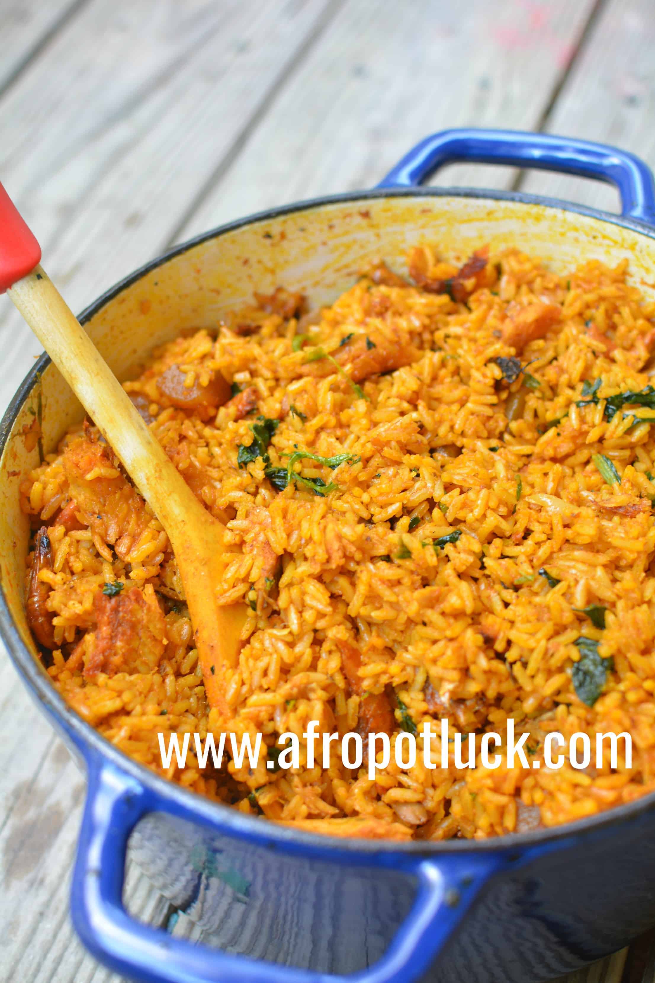 NATIVE JOLLOF RICE IWUK EDESI/PALM OIL RICE (VIDEO)