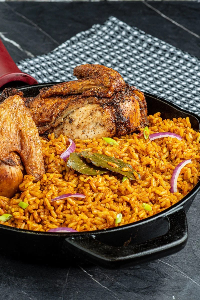 Nigerian Jollof Rice Chef Lola's Kitchen (Video)