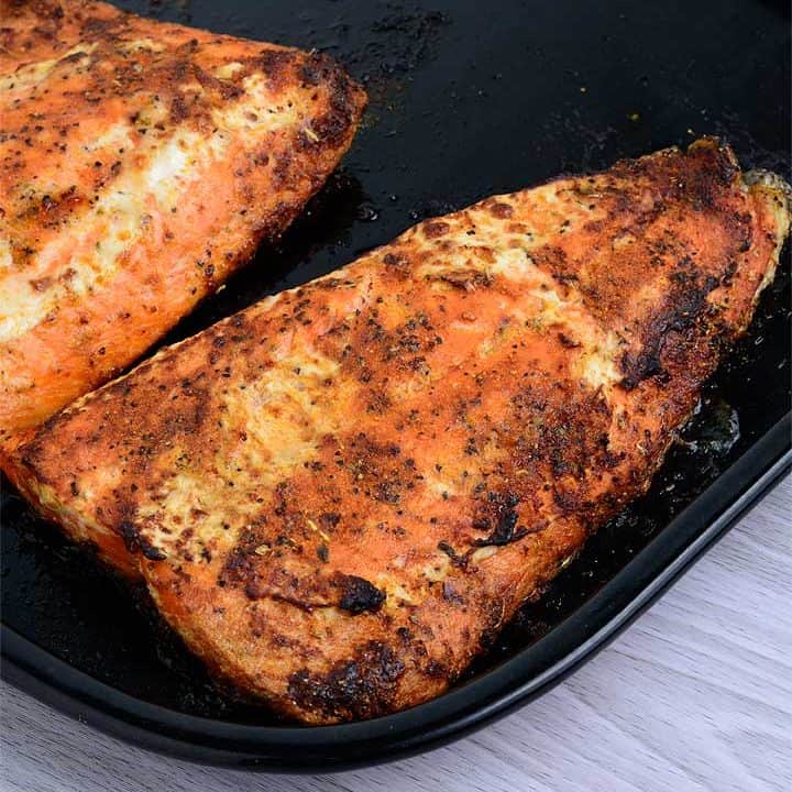 Air Fryer Frozen Salmon Fish Chef Lolas Kitchen