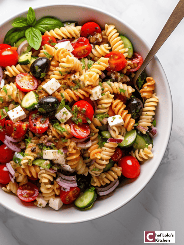 Quick & Easy Pasta Salad recipe Chef Lola's Kitchen