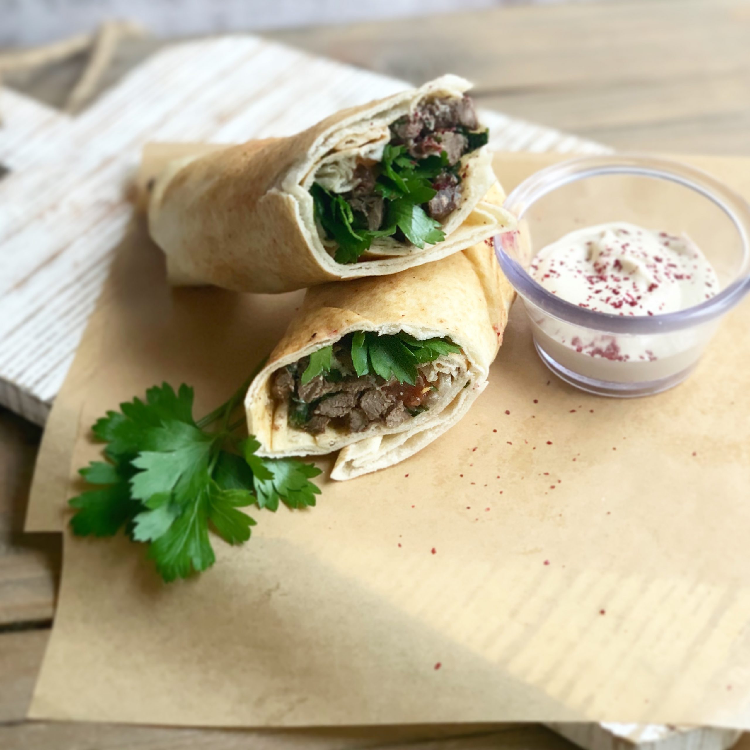 Beef Shawarma Sandwich Chef Majed