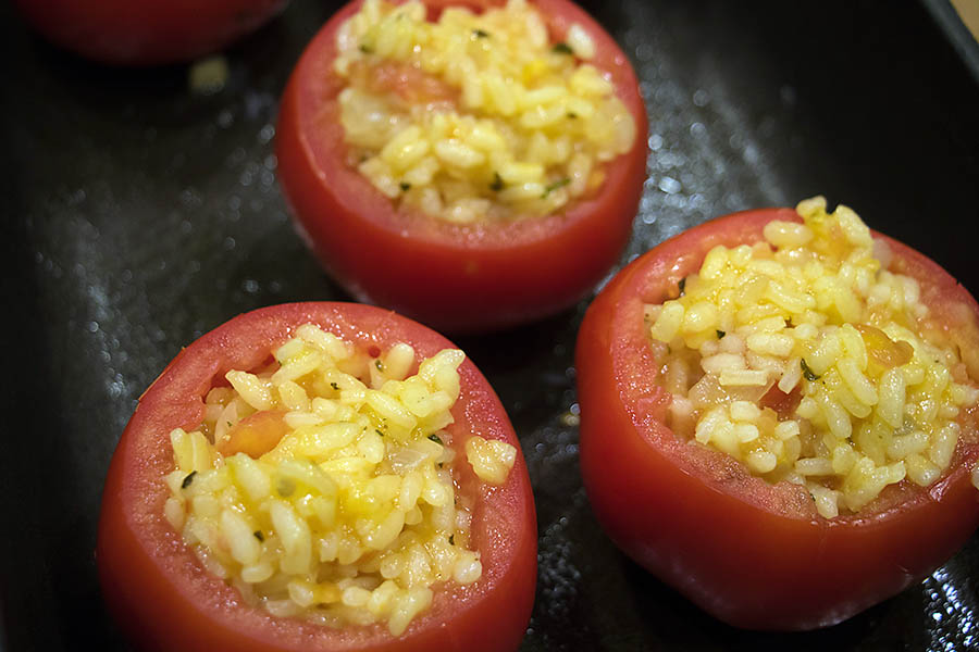 RisottoStuffed Tomatoes the Chef Mimi Blog