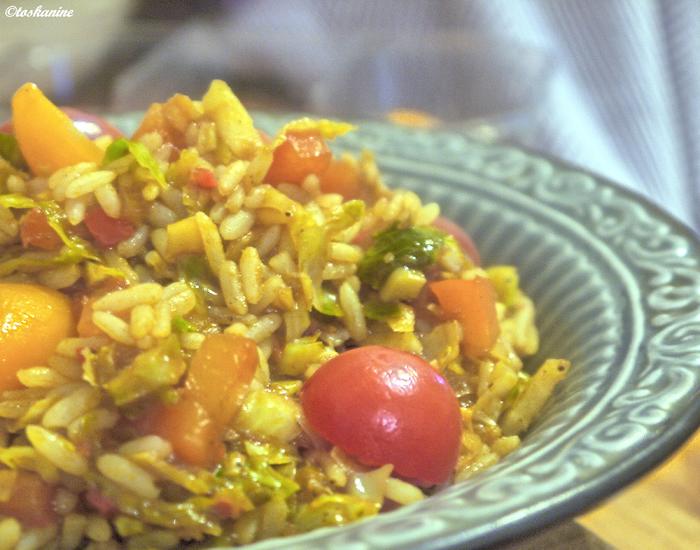 Rice Pan with Roasted Brussels Sprouts Chef Reader