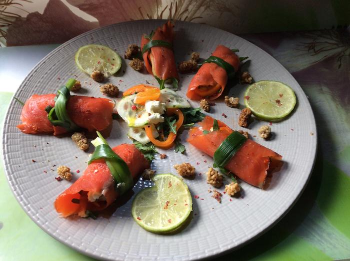 Spicy Salmon Rolls Chef Reader