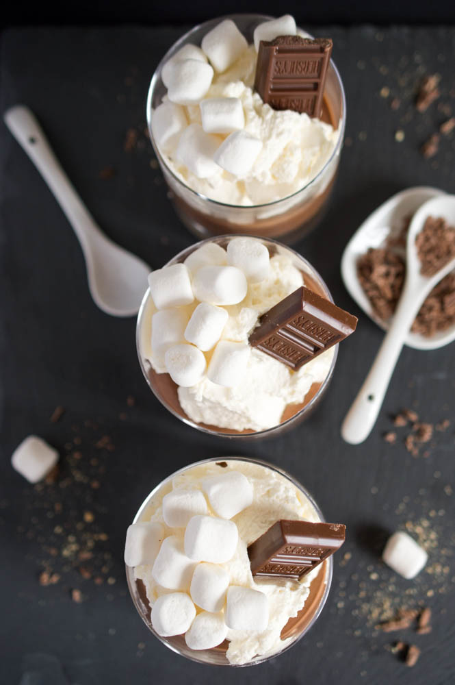 S'mores Mousse with Marshmallow Whipped Cream Chef Savvy