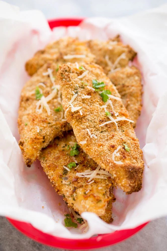 Crispy Baked Parmesan Chicken Tenders
