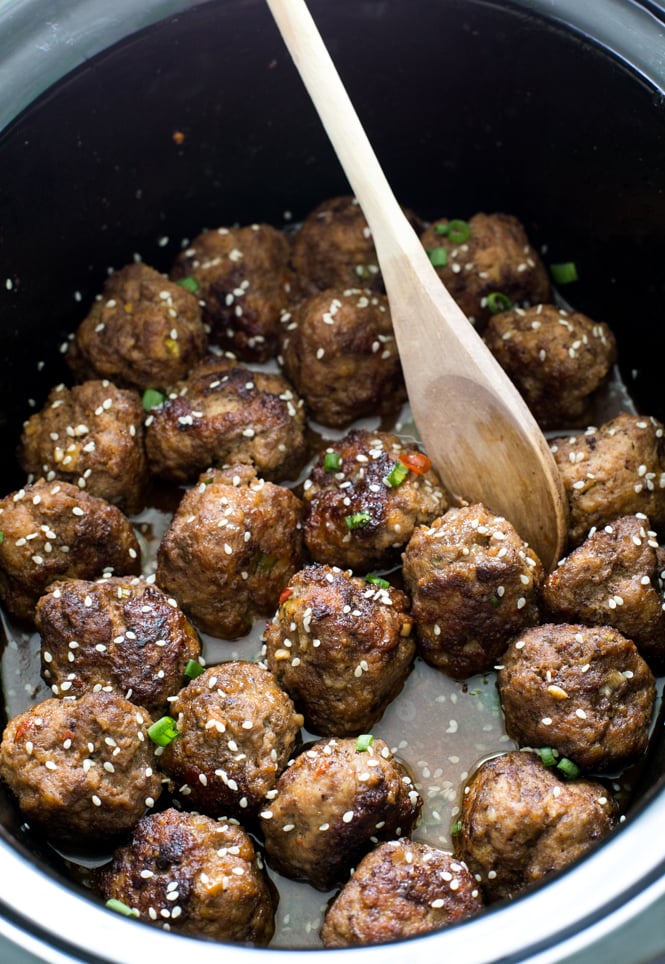 Slow Cooker Asian Sesame Meatballs