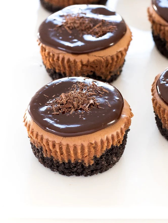 Easy Triple Chocolate Mini Cheesecakes Chef Savvy