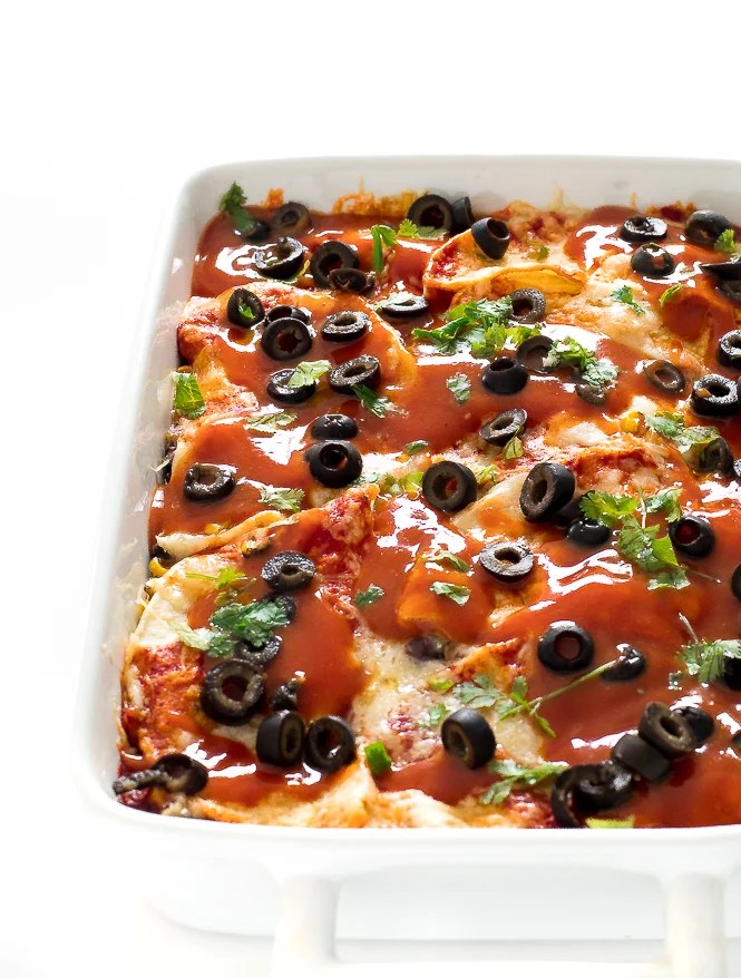 Easy Vegetarian Enchilada Casserole Chef Savvy
